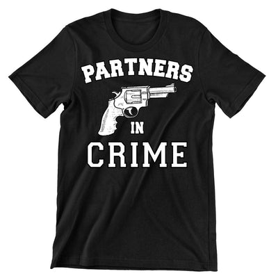 Partners In Crime /Left Side - bff shirts for 2_bff shirts for 3_bff shirts for 4_bff t shirts for 2_cute bff sweatshirts_bff matching shirts_cute bff shirts_bff shirts cheap_bff shirts_bff sweatshirts