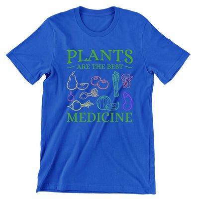 Plants Are The Best Medicine - vegan friendly t shirts_vegan slogan t shirts_best vegan t shirts_anti vegan t shirts_go vegan t shirts_vegan activist shirts_vegan saying shirts_vegan tshirts_cute vegan shirts_funny vegan shirts_vegan t shirts funny