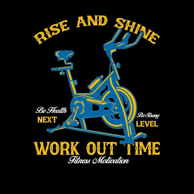 Rise And Shine Work Out Time- mens funny gym shirts_fun gym shirts_gym funny shirts_funny gym shirts_gym shirts funny_gym t shirt_fun workout shirts_funny workout shirt_gym shirt_gym shirts