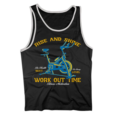 Rise And Shine Work Out Time- mens funny gym shirts_fun gym shirts_gym funny shirts_funny gym shirts_gym shirts funny_gym t shirt_fun workout shirts_funny workout shirt_gym shirt_gym shirts