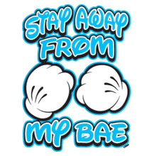 Stay Away From My Bae /Right Side - t shirts for valentine's day_valentine day t shirts_valentine's day t shirts_long sleeve valentine shirts_valentine's day tee shirt_valentine day tee shirts_valentines day shirt ideas_matching couple t shirts_couple matching t shirts_matching t shirts for couples
