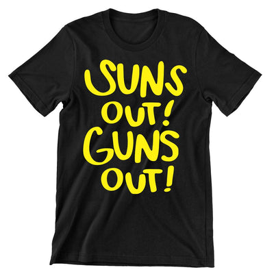 Suns Out Guns Out- mens funny gym shirts_fun gym shirts_gym funny shirts_funny gym shirts_gym shirts funny_gym t shirt_fun workout shirts_funny workout shirt_gym shirt_gym shirts