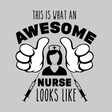 This Is What An Awesome Nurse Looks Like - nurse t shirts funny_nurse t shirts_nurse t shirts cheap_cute nurse t shirts_er nurse t shirts_nurse week t shirts_registered nurse t shirts_male nurse t shirts_nurse practitioner t shirts