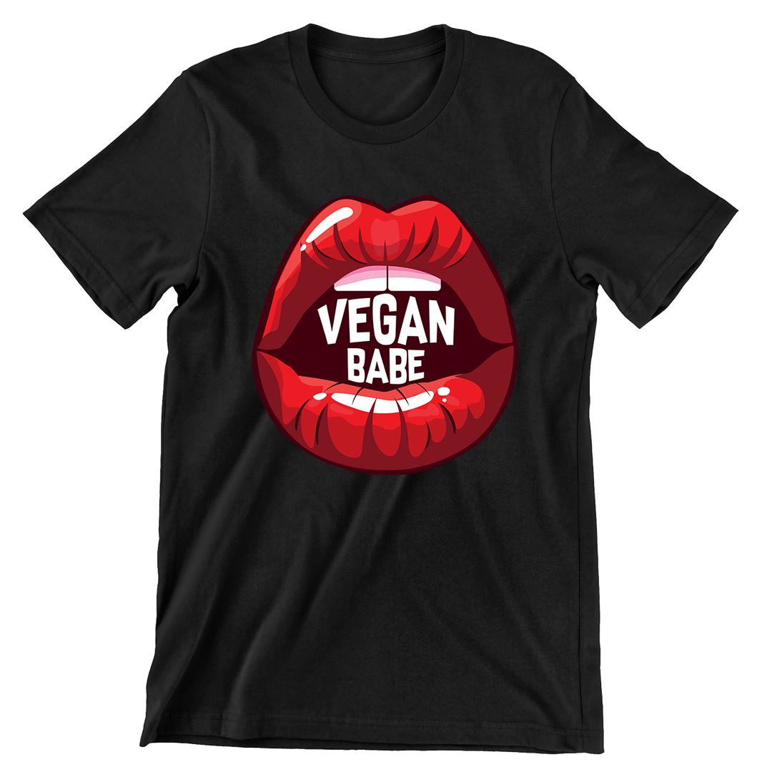 Vegan Babe - vegan friendly t shirts_vegan slogan t shirts_best vegan t shirts_anti vegan t shirts_go vegan t shirts_vegan activist shirts_vegan saying shirts_vegan tshirts_cute vegan shirts_funny vegan shirts_vegan t shirts funny