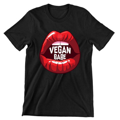 Vegan Babe - vegan friendly t shirts_vegan slogan t shirts_best vegan t shirts_anti vegan t shirts_go vegan t shirts_vegan activist shirts_vegan saying shirts_vegan tshirts_cute vegan shirts_funny vegan shirts_vegan t shirts funny