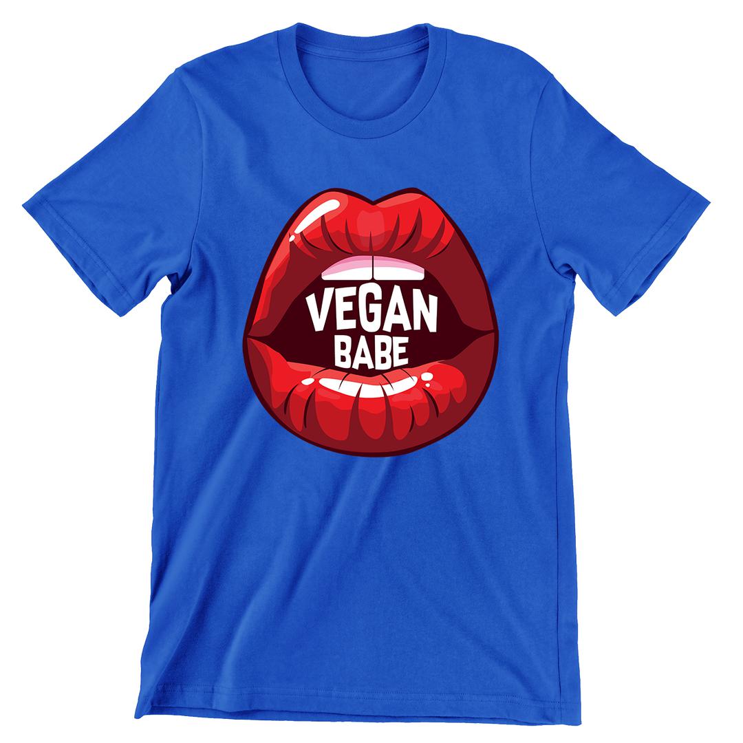 Vegan Babe - vegan friendly t shirts_vegan slogan t shirts_best vegan t shirts_anti vegan t shirts_go vegan t shirts_vegan activist shirts_vegan saying shirts_vegan tshirts_cute vegan shirts_funny vegan shirts_vegan t shirts funny