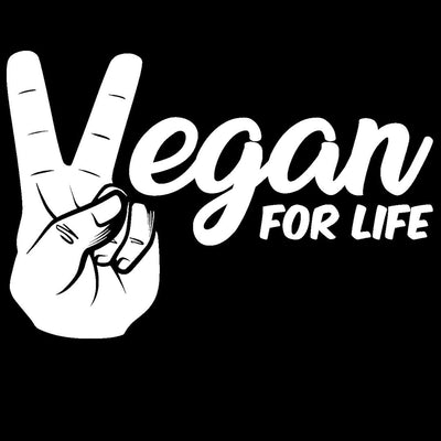 Vegan For Life - vegan friendly t shirts_vegan slogan t shirts_best vegan t shirts_anti vegan t shirts_go vegan t shirts_vegan activist shirts_vegan saying shirts_vegan tshirts_cute vegan shirts_funny vegan shirts_vegan t shirts funny